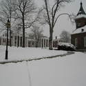 Collonade in Snow :: Washington and Lee University