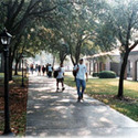 Student walking in the Campus :: Jefferson Davis Community College