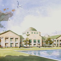 University Campus in Art :: Charleston Southern University